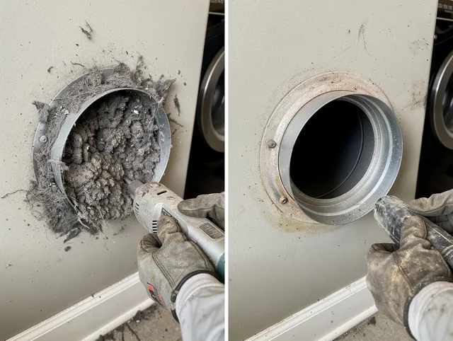 Professional clogged vent cleaning by Palos Verdes Estates Dryer Vent Cleaning in Palos Verdes Estates