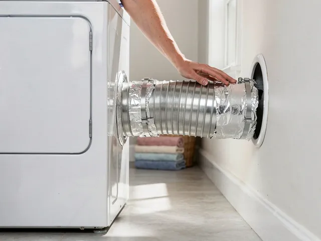 Professional dryer vent hose installation by Palos Verdes Estates Dryer Vent Cleaning in Palos Verdes Estates