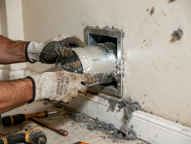 Professional dryer vent repair and installation by Palos Verdes Estates Dryer Vent Cleaning in Palos Verdes Estates